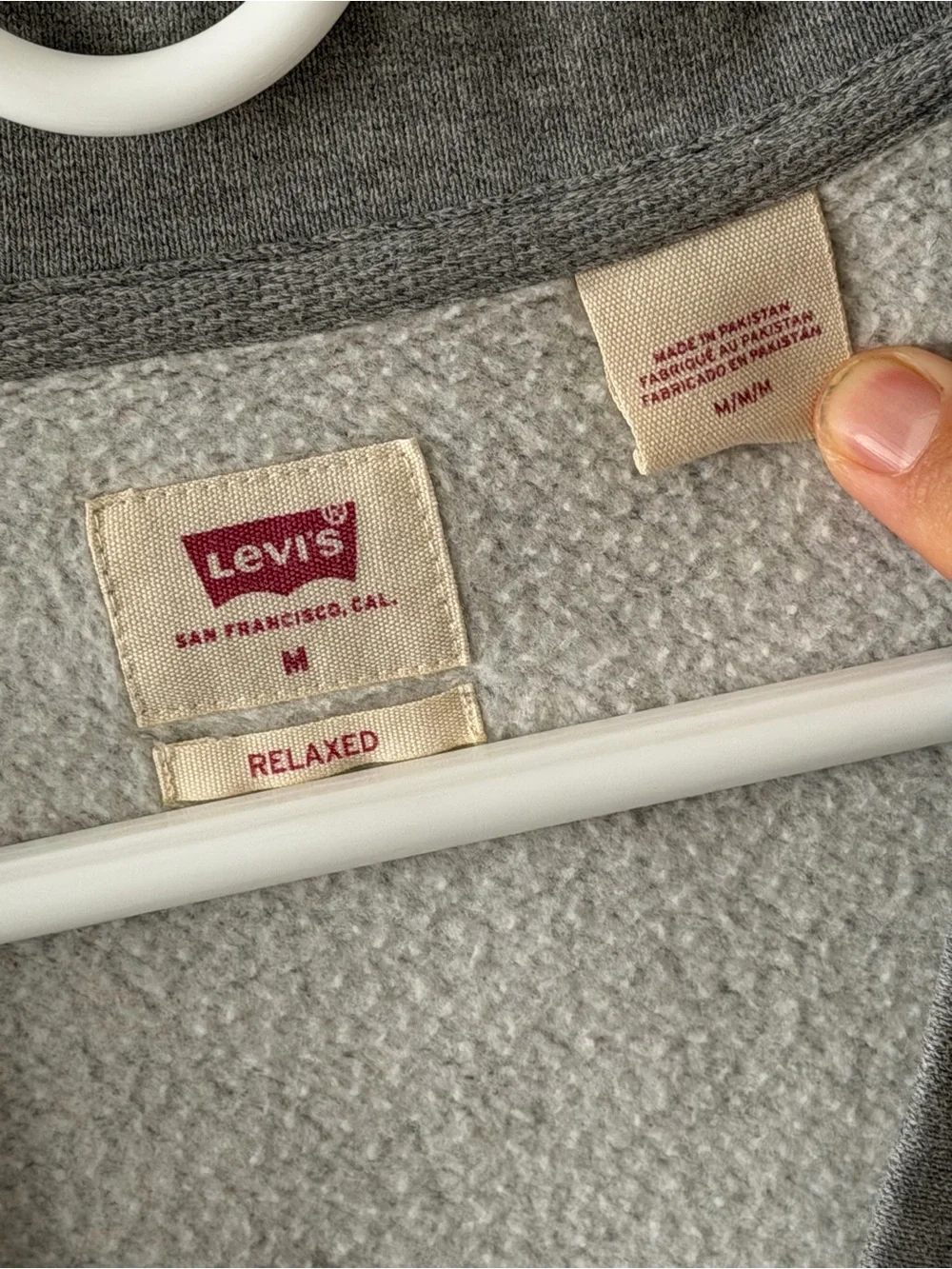 Levi’s Heather Grey Cardigan sweatshirt